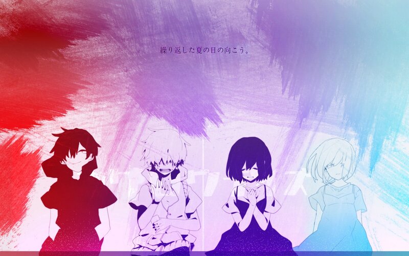 Four Anime Characters — Red, Dreamy, Summer