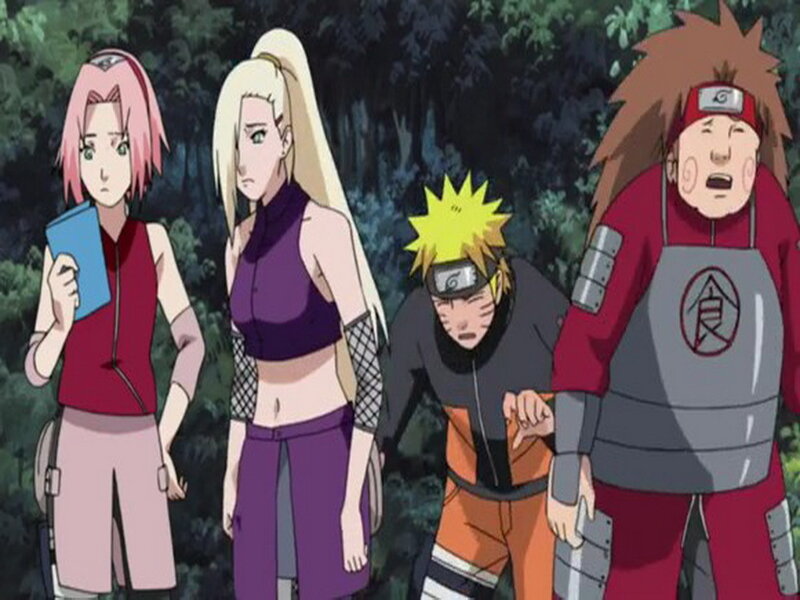 Four Anime Characters Standing — Green
