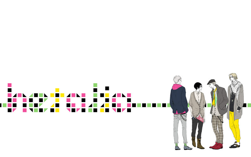 four anime characters standing