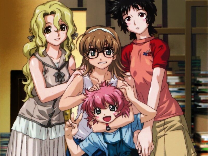 Four Anime Characters Together