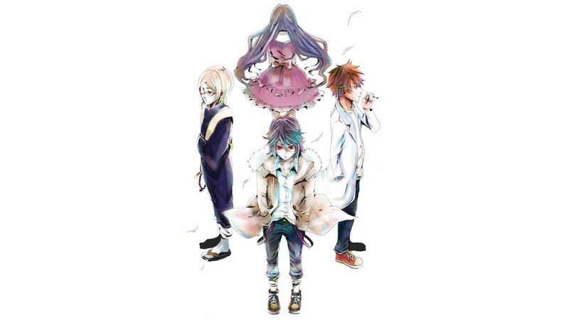 Four Anime Characters — White, Dramatic, Long Hair