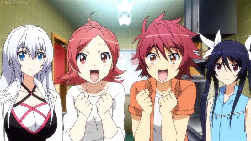 Four Anime Characters — White, Excited