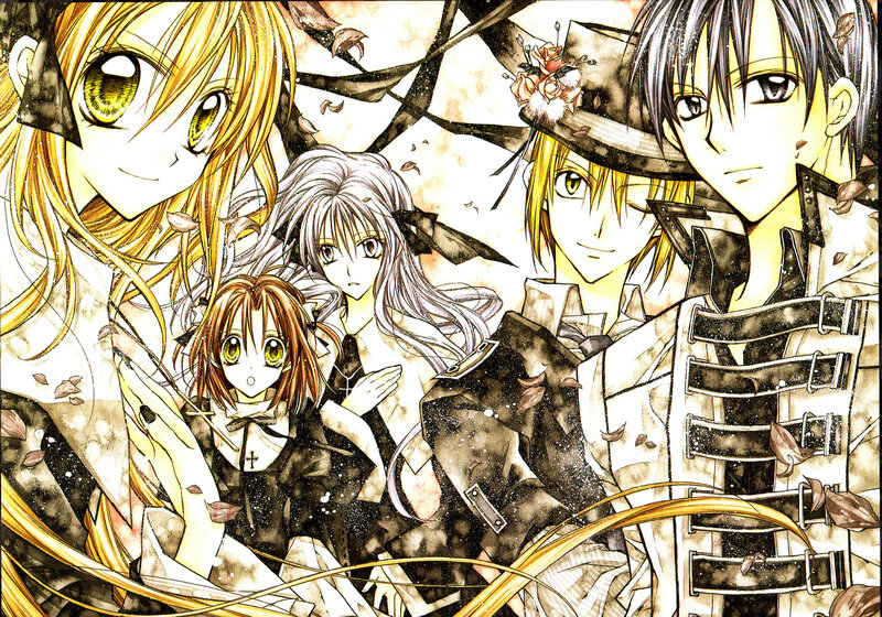 Four Anime Characters — Yellow, Dramatic, Autumn