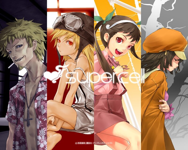 Four Anime Characters — Yellow, Dramatic, Goggles