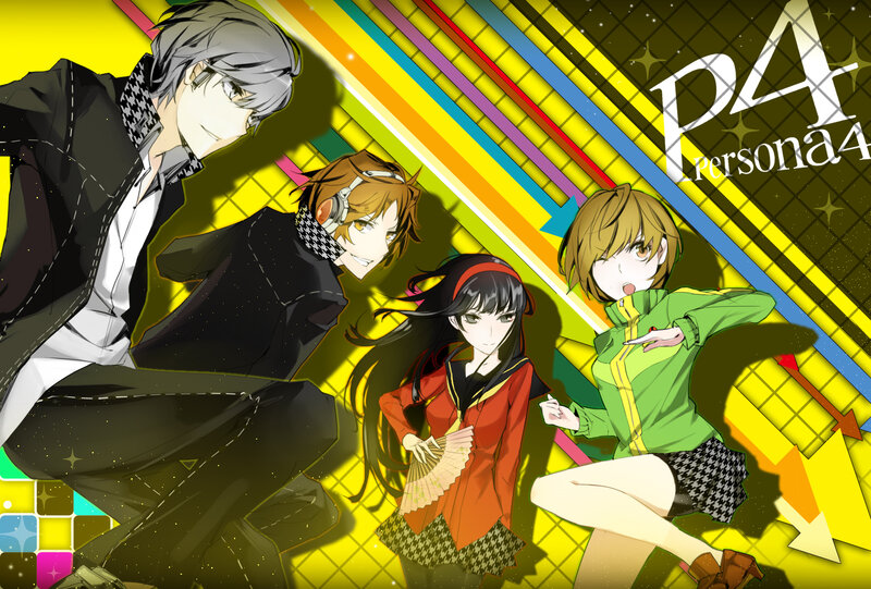 Four Anime Characters — Yellow, Energetic, Anime Art