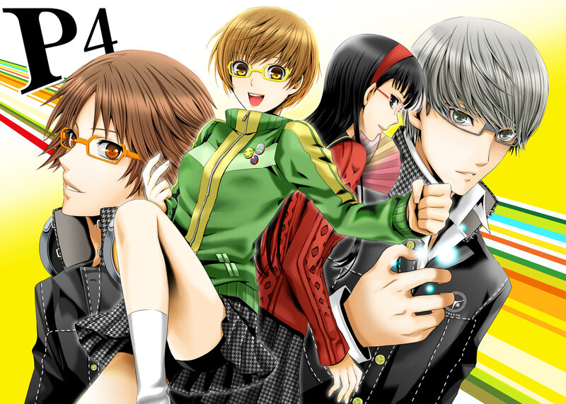 Four Anime Characters — Yellow, Energetic, Glasses
