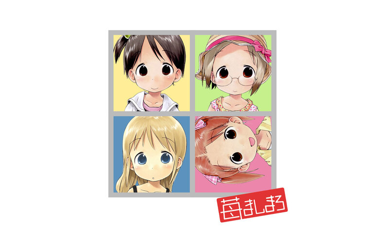 Four anime girls in a grid