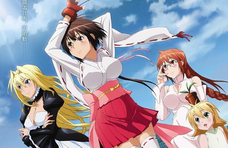 Four Anime Girls in Action