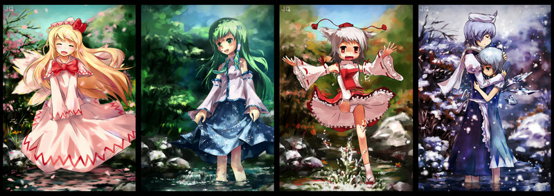 Four Anime Girls in Seasons