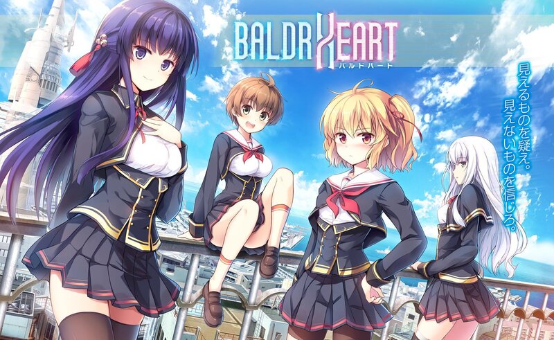 Four Anime Girls on Balcony