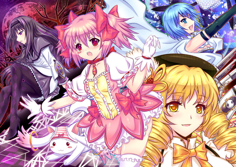 Four Anime Girls — Pink