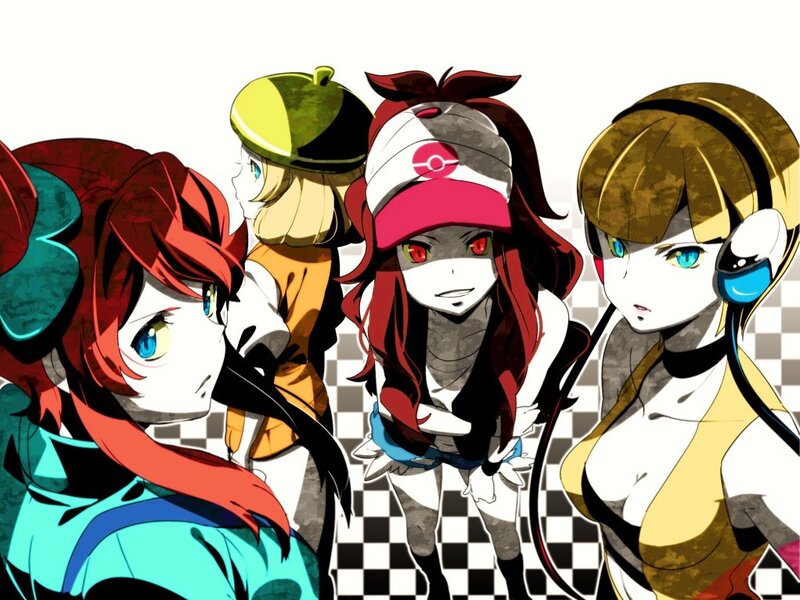 Four Anime Girls