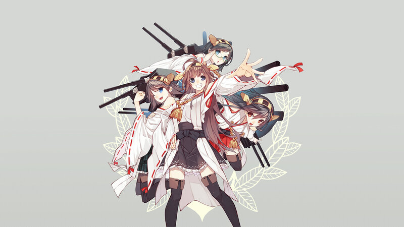 Four Anime Girls with Guns