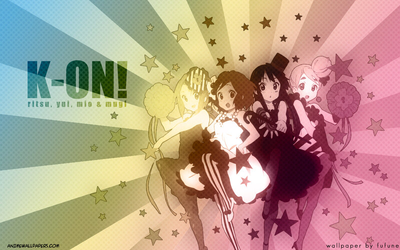 Four Anime Girls with Pom-poms