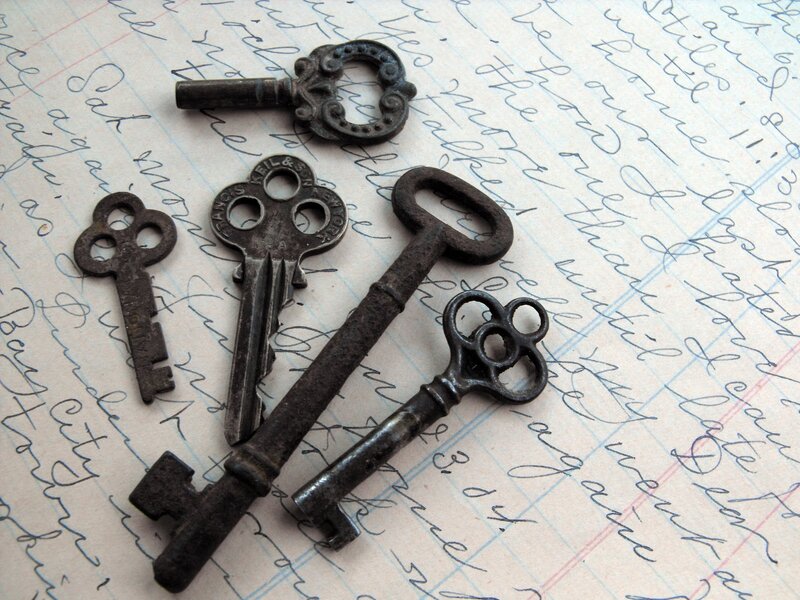 Four Antique Keys