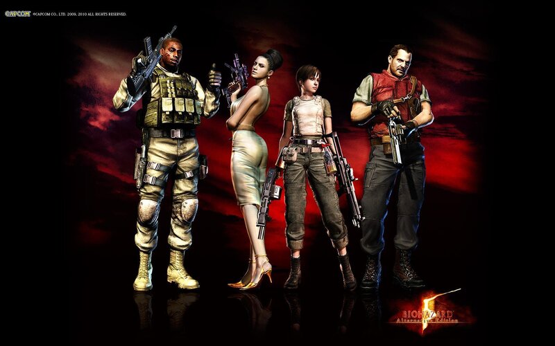 Four Armed Characters — Black, Dramatic