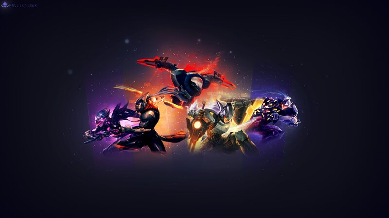 Four Armored Warriors — Purple