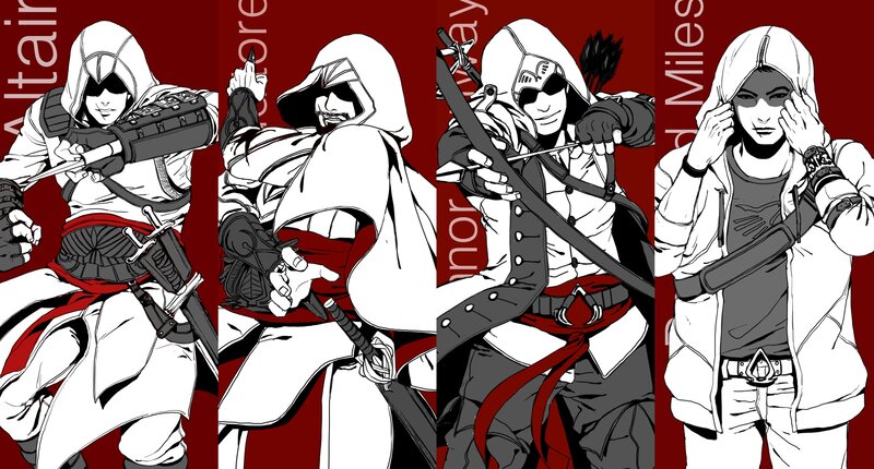 Four Assassin Characters