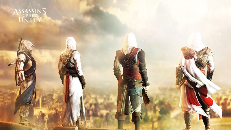 Four Assassins Standing — White
