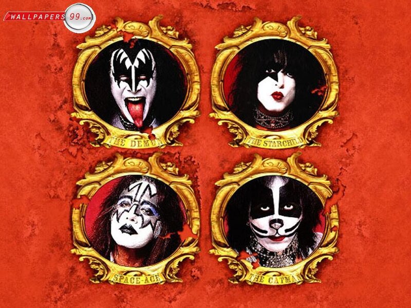 Four Band Members in Makeup
