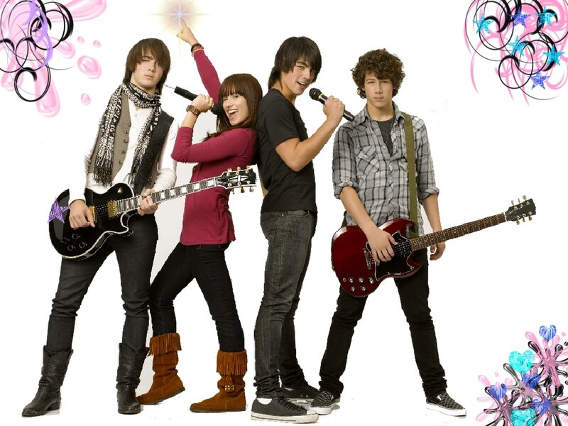 Four Band Members Posing — White