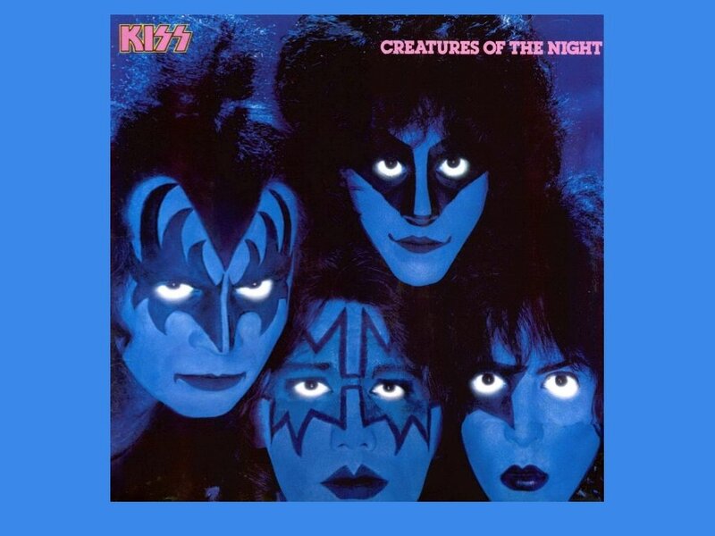 Four Band Members with Makeup — Blue