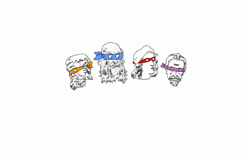 Four Bearded Heads