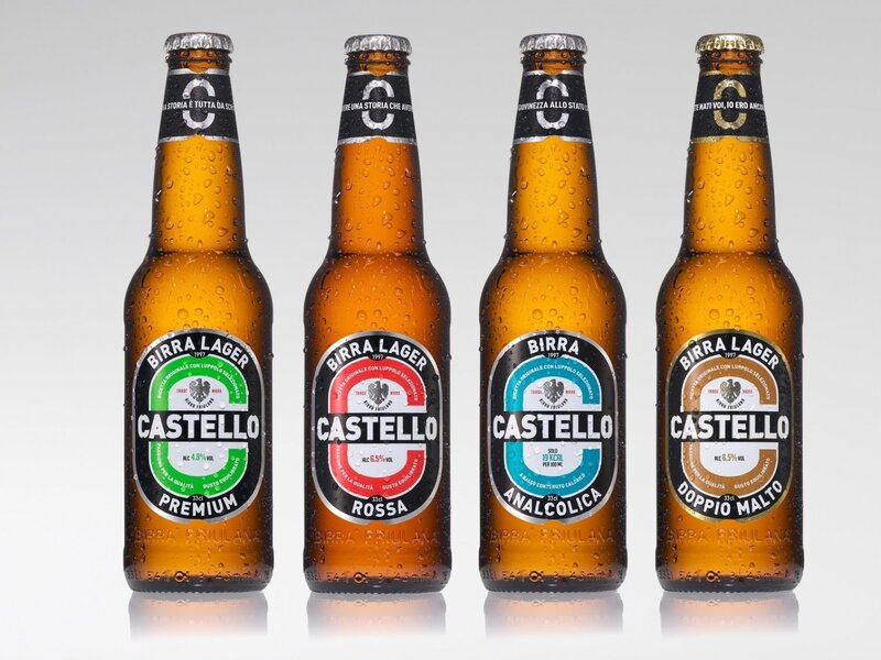 Four Beer Bottles