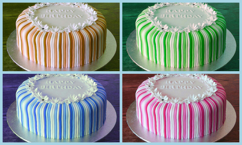 Four Birthday Cakes