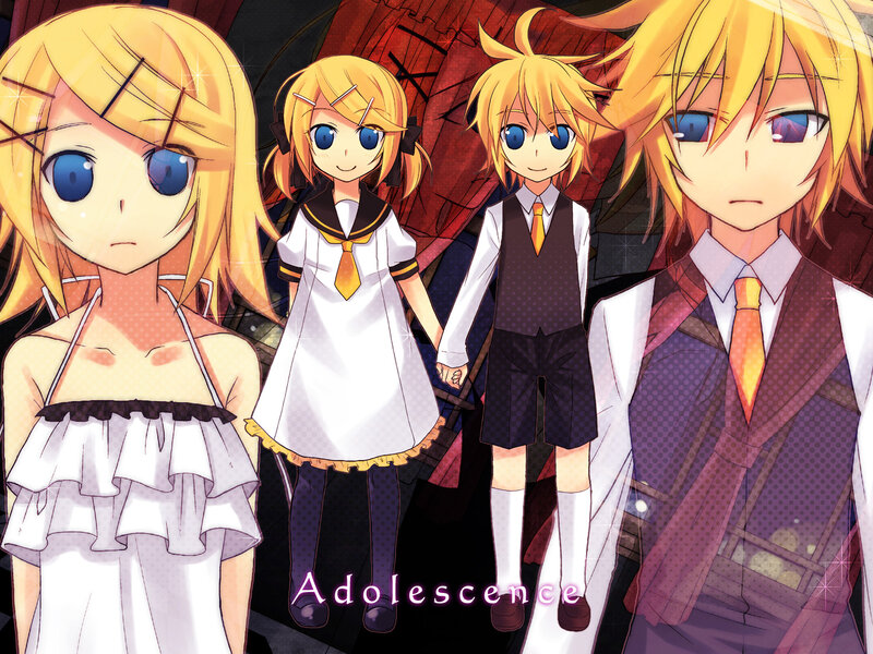 Four Blonde Anime Characters
