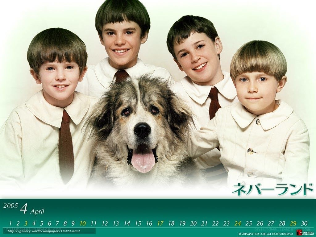 Four boys and a dog portrait