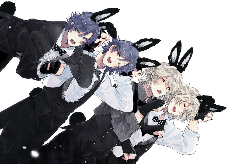 Four Boys in Bunny Ears