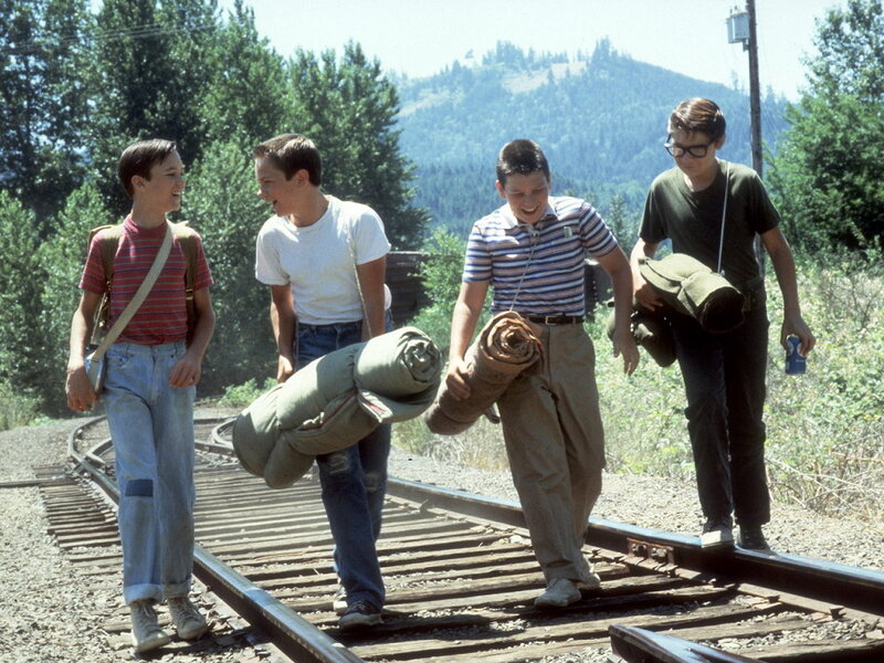 Four Boys on Train Tracks