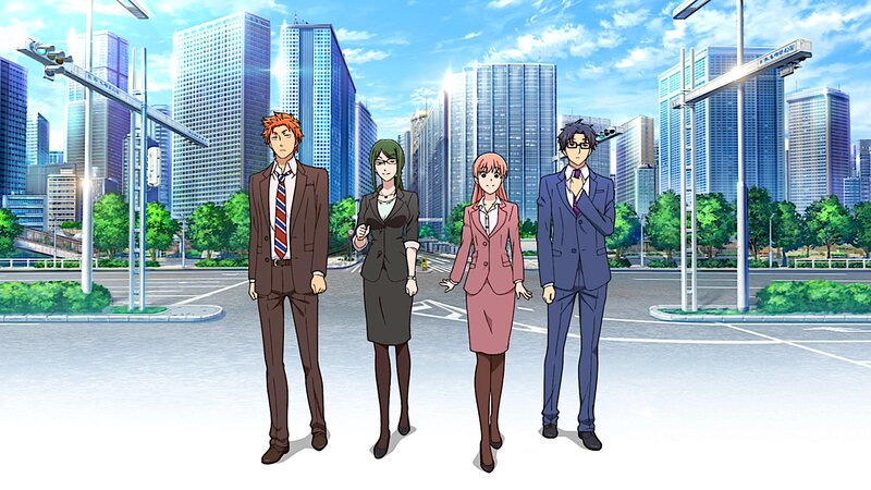 Four Businesspeople Standing