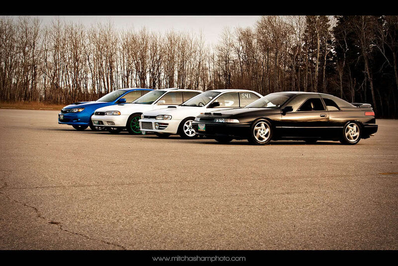Four Cars in a Row