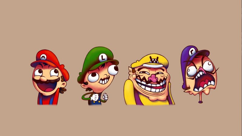 Four Cartoon Characters — Brown