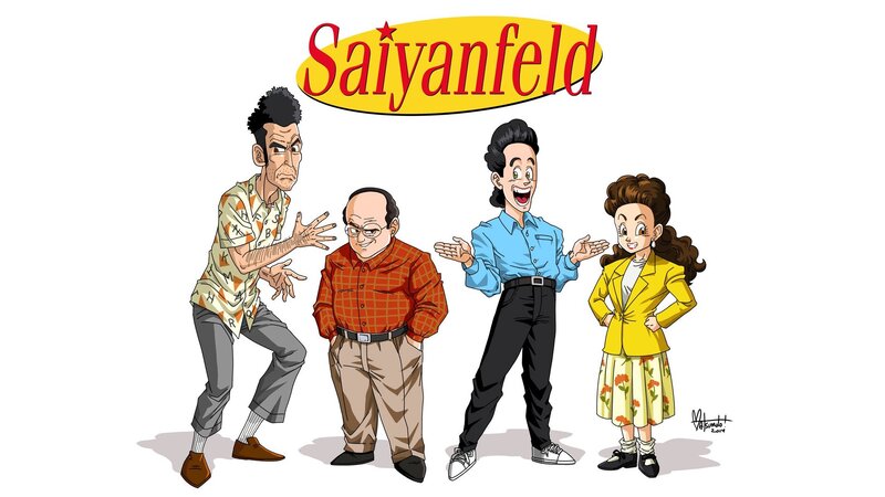 Four Cartoon Characters — Yellow, Humorous