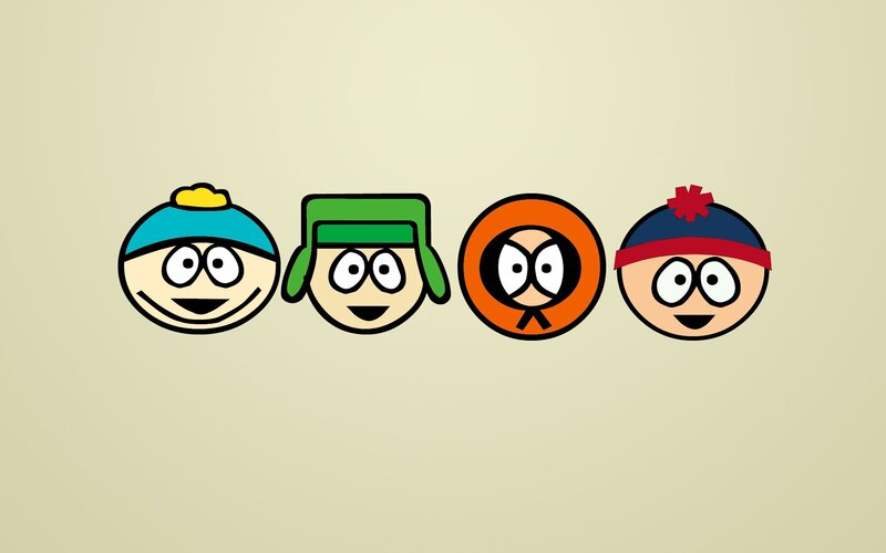 Four Cartoon Heads