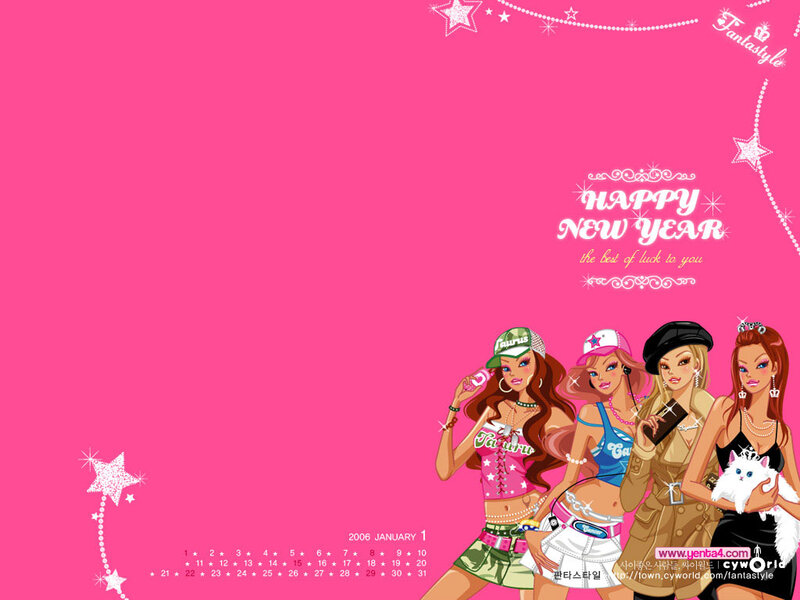Four Cartoon Women