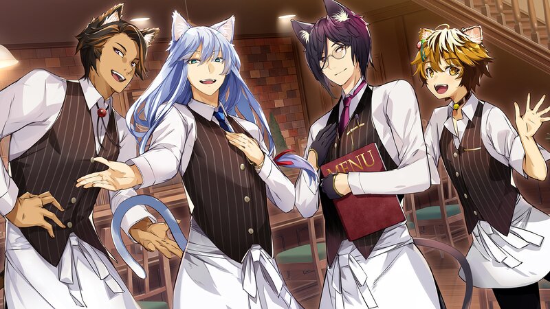 Four Cat-eared Waiters