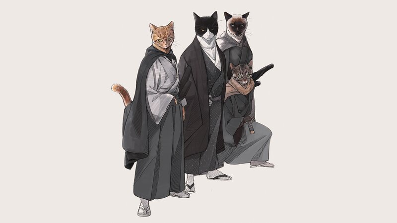 Four Cat Samurai