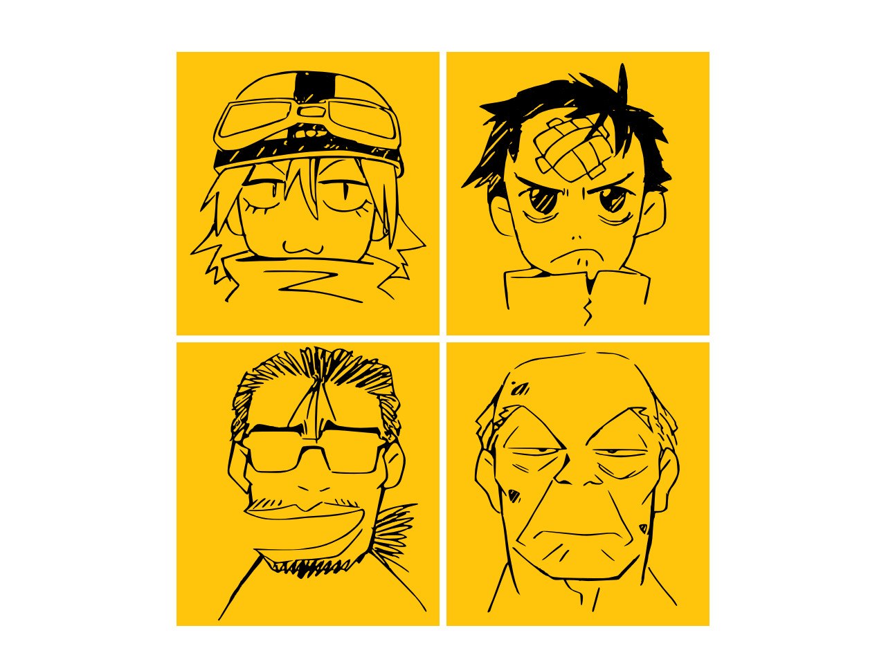 Four character portraits