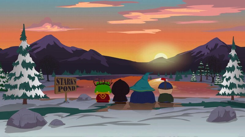 Four Characters at Pond
