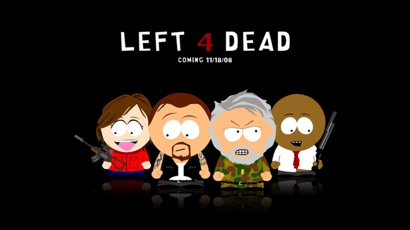 Four Characters Holding Guns