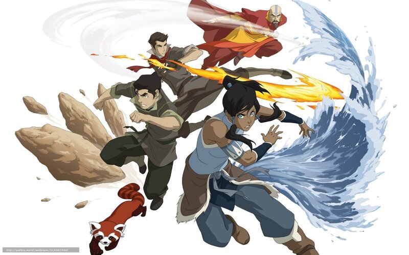 Four Characters in Action — Blue, Dynamic, Intense