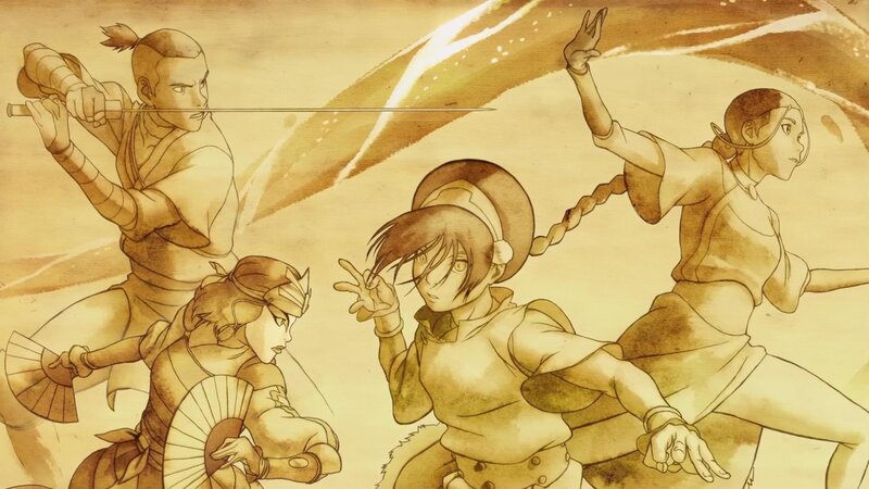 Four Characters in Action — Brown