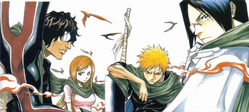 Four Characters in Combat — Green