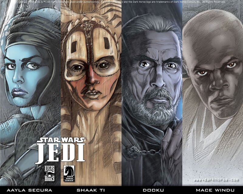 Four Characters in Comic Art