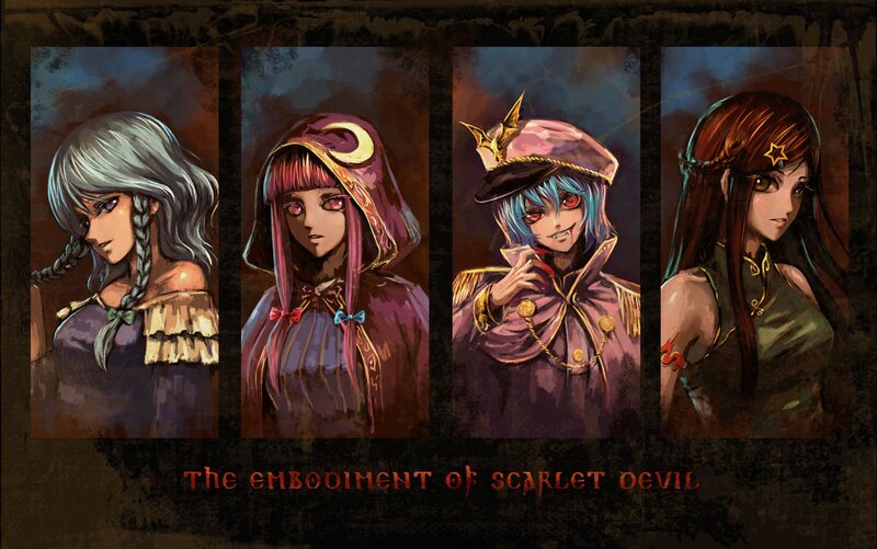 Four Characters in Portraits