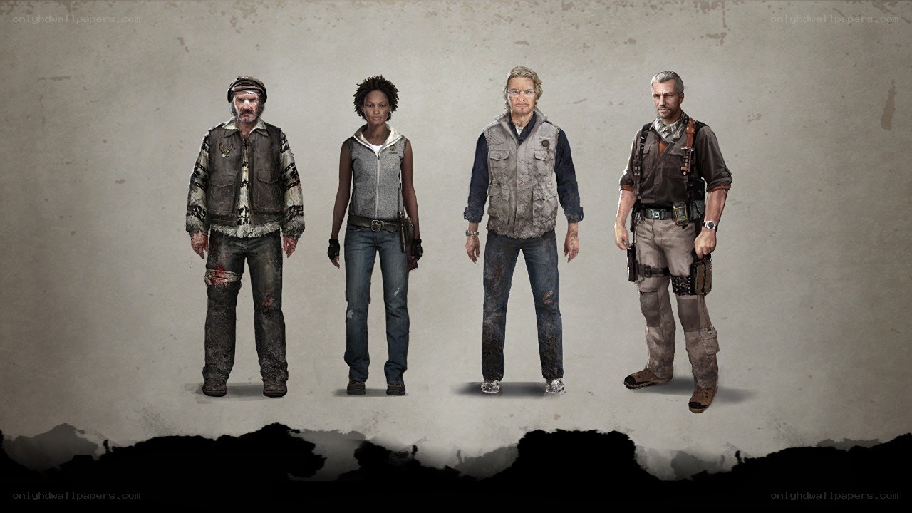 four characters in post-apocalyptic gear